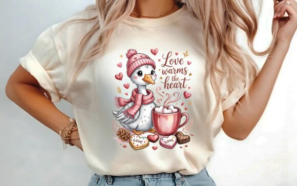 Charming Goose Valentine Design: Your Next Best-Seller