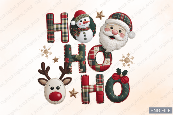 Ho Ho Ho Sublimation Design: Festive Graphics for Holiday Creations