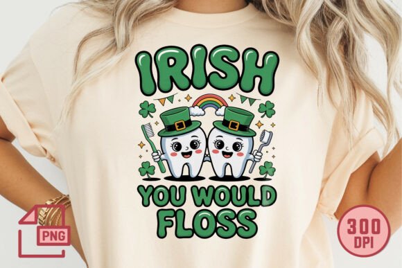 Irish You Would Floss: A Festive PNG for Dental Creations