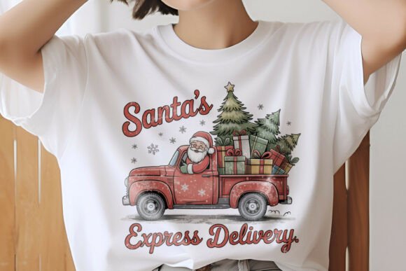 Santa's Express Delivery: A Festive Design for Holiday Cheer